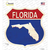 Florida Silhouette Novelty Highway Shield Sticker Decal Small