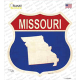 Missouri Silhouette Novelty Highway Shield Sticker Decal Small