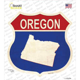 Oregon Silhouette Novelty Highway Shield Sticker Decal Small