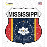 Mississippi Magnolia State Flag Novelty Highway Shield Sticker Decal Small