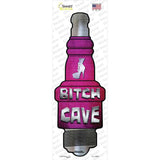 Bitch Cave Novelty Spark Plug Sticker Decal Small