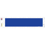 Blue Solid Blank Novelty Narrow Sticker Decal