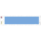 Light Blue Solid Blank Novelty Narrow Sticker Decal