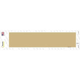 Gold Solid Blank Novelty Narrow Sticker Decal