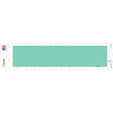 Mint Solid Blank Novelty Narrow Sticker Decal