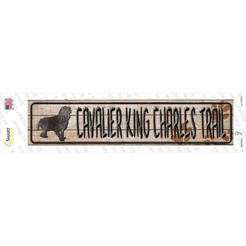 Cavalier King Charles Trail Novelty Narrow Sticker Decal Small