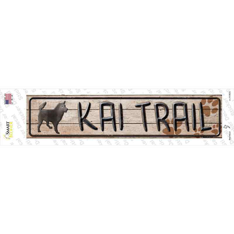 Kai Trail Novelty Narrow Sticker Decal Small