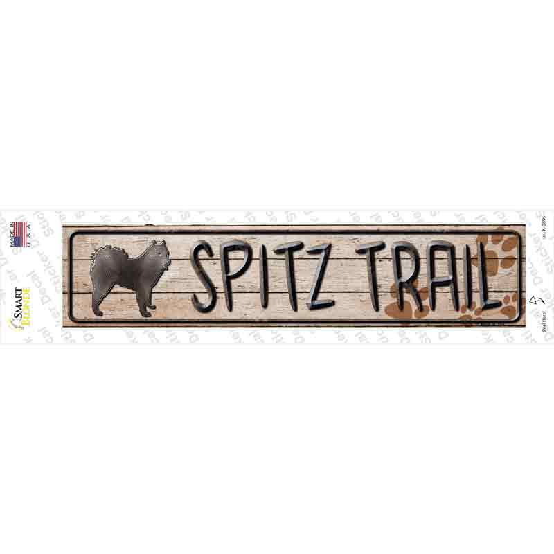 Spitz Trail Novelty Narrow Sticker Decal Small