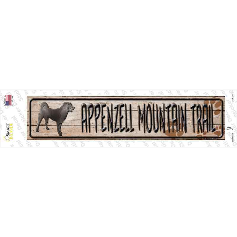 Appenzell Mountain Dog Trail Novelty Narrow Sticker Decal Small