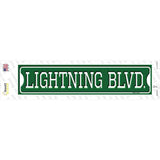 Lightning Blvd Novelty Narrow Sticker Decal