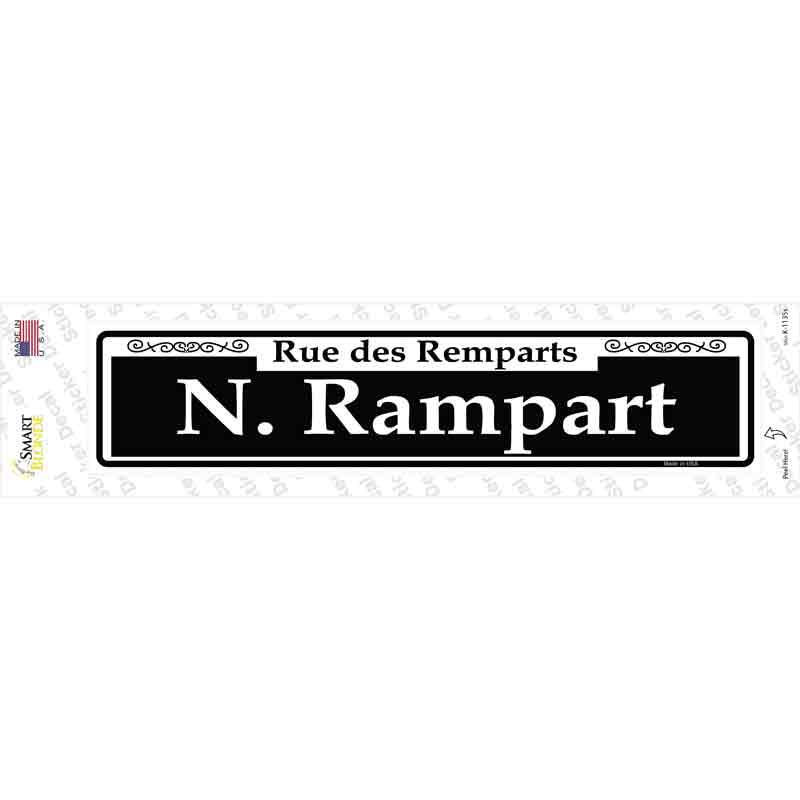 N. Rampart Novelty Narrow Sticker Decal | Smart Blonde