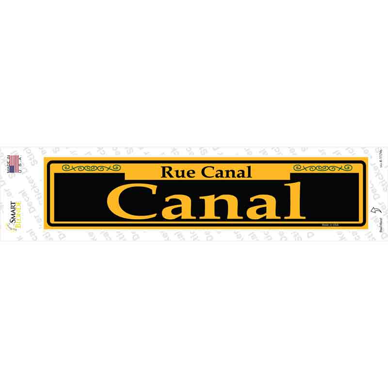 Canal Yellow Novelty Narrow Sticker Decal | Smart Blonde