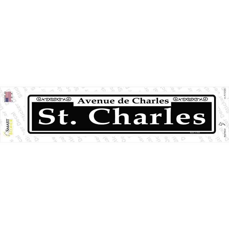 St. Charles Novelty Narrow Sticker Decal | Smart Blonde