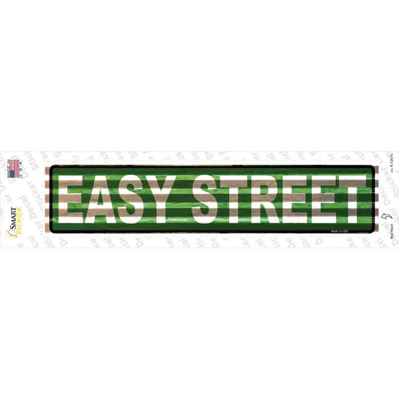Easy Street Corrugated Novelty Narrow Sticker Decal