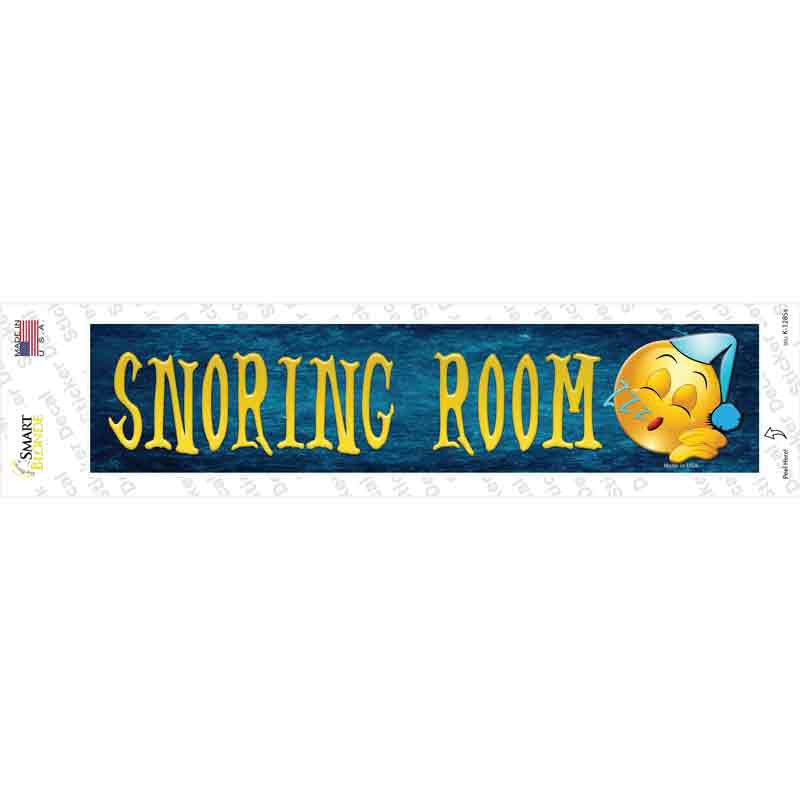 Snoring Room Novelty Narrow Sticker Decal
