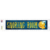 Snoring Room Novelty Narrow Sticker Decal