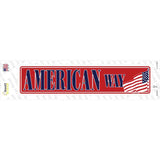 American Way Novelty Narrow Sticker Decal