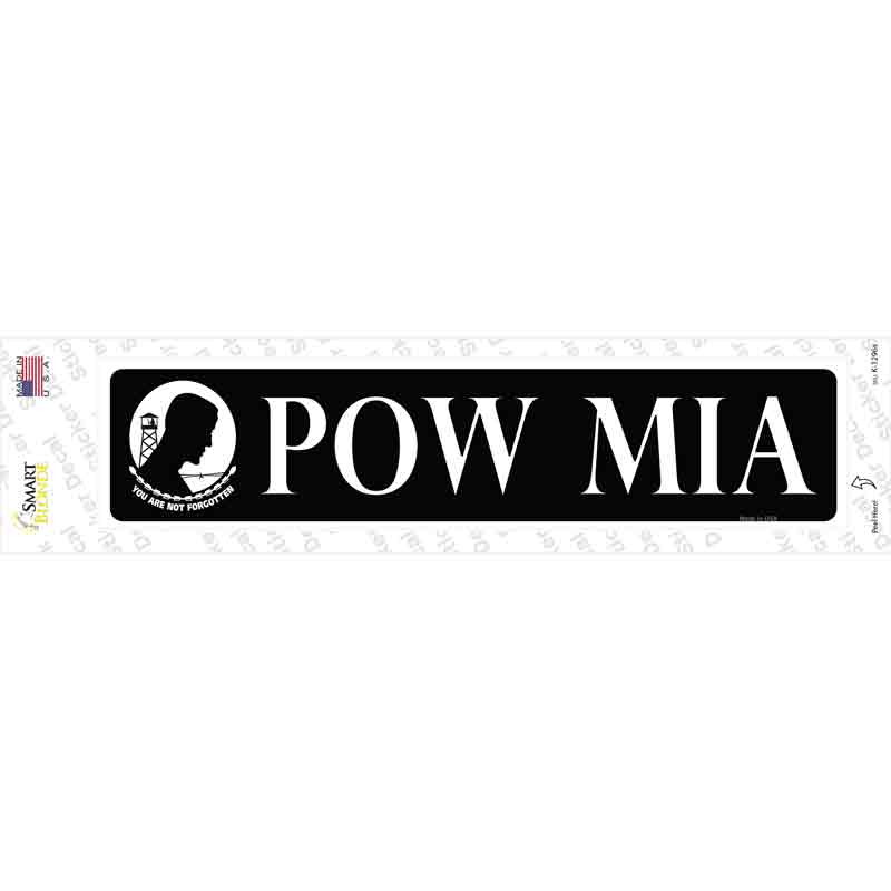 POW MIA Novelty Narrow Sticker Decal Small