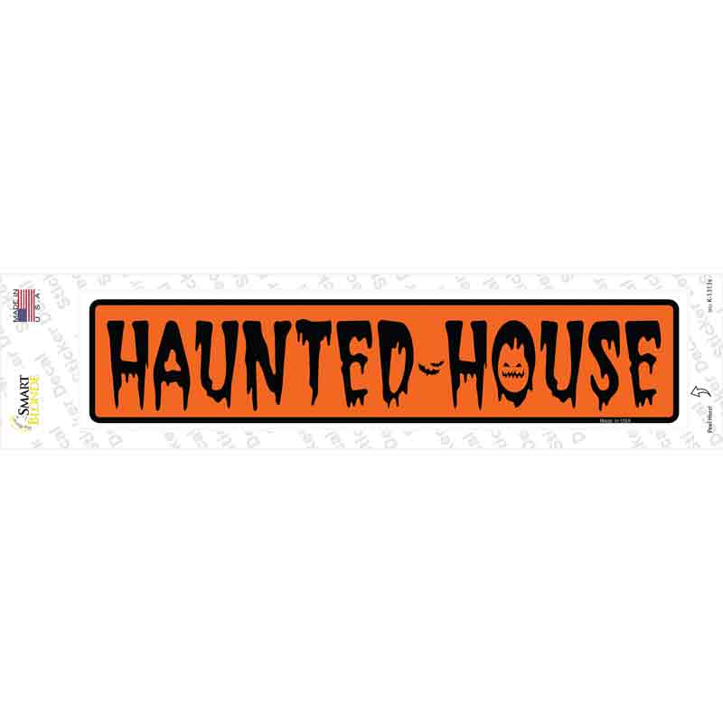 Haunted House Novelty Narrow Sticker Decal