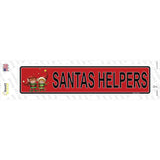 Santas Helper Novelty Narrow Sticker Decal Small