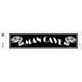 Man Cave Home Theater Novelty Narrow Sticker Decal Small