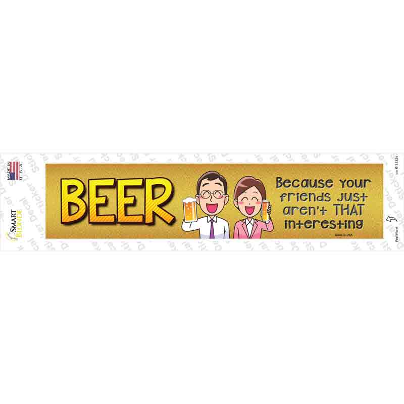 Beer Novelty Narrow Sticker Decal | Smart Blonde