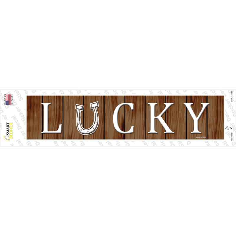 Lucky Novelty Narrow Sticker Decal Small