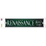 Renaissance Blvd Novelty Narrow Sticker Decal