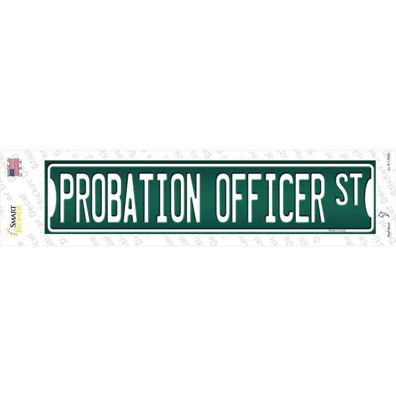 Probation Officer St Novelty Narrow Sticker Decal Small