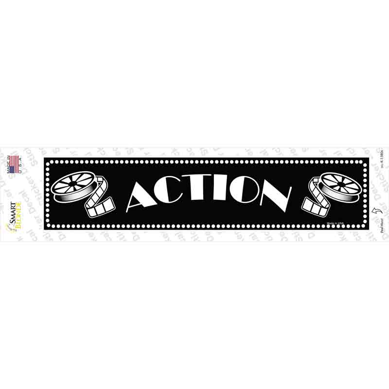 Action Home Theater Novelty Narrow Sticker Decal