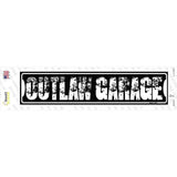 Outlaw Garage Novelty Narrow Sticker Decal