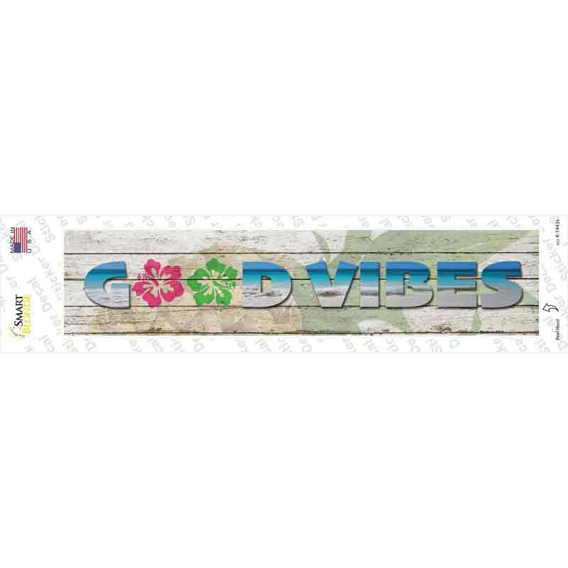 Good Vibes Novelty Narrow Sticker Decal | Smart Blonde