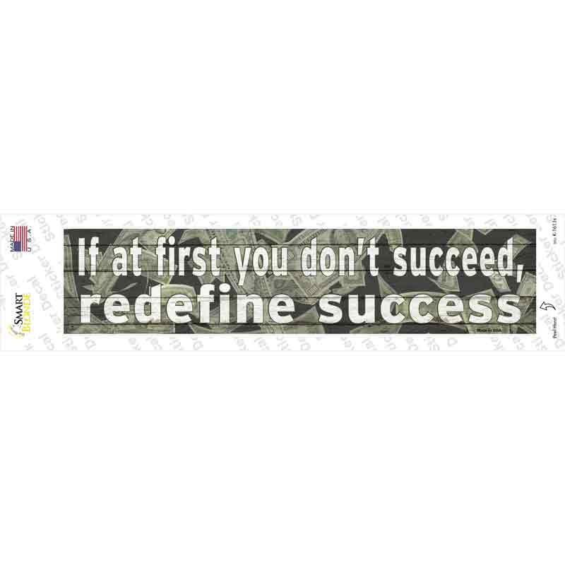 Redefine Success Novelty Narrow Sticker Decal