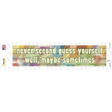 Never Second Guess Yourself Novelty Narrow Sticker Decal