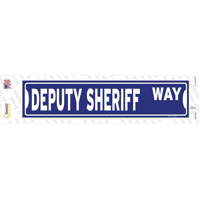 Deputy Sheriff Way Novelty Narrow Sticker Decal Small