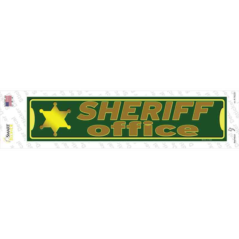 Sheriff Office Novelty Narrow Sticker Decal Small