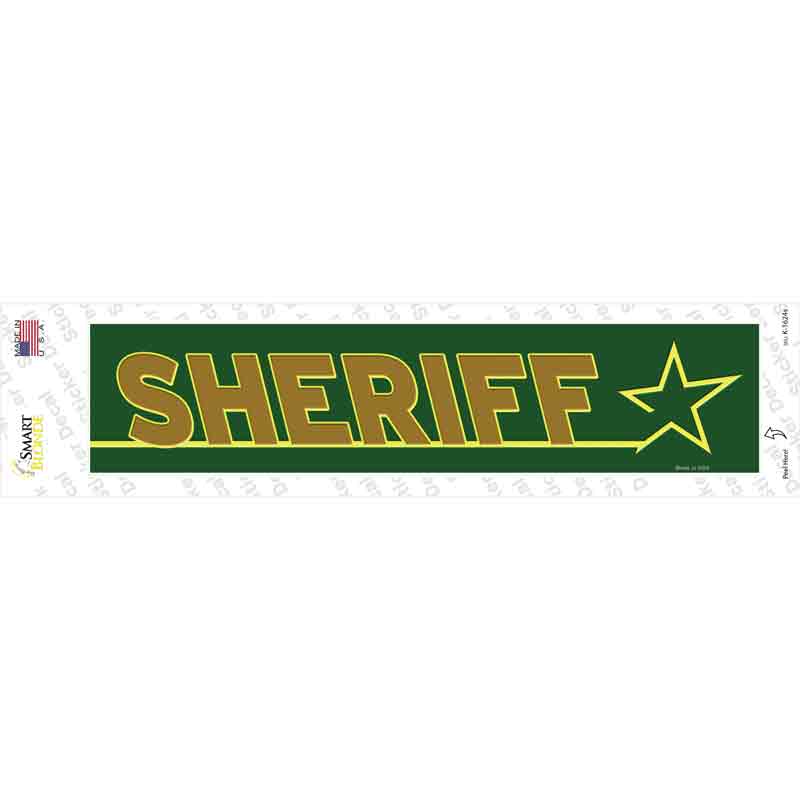 Sheriff Novelty Narrow Sticker Decal Small