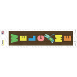 Welcome Dragon Fly Novelty Narrow Sticker Decal Small