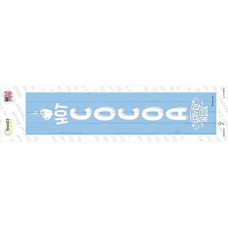 Hot Cocoa Blue Novelty Narrow Sticker Decal Small