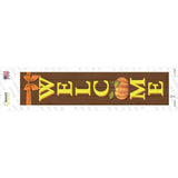 Welcome Pumpkin Novelty Narrow Sticker Decal