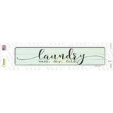 Wash Dry Fold Laundry Novelty Narrow Sticker Decal