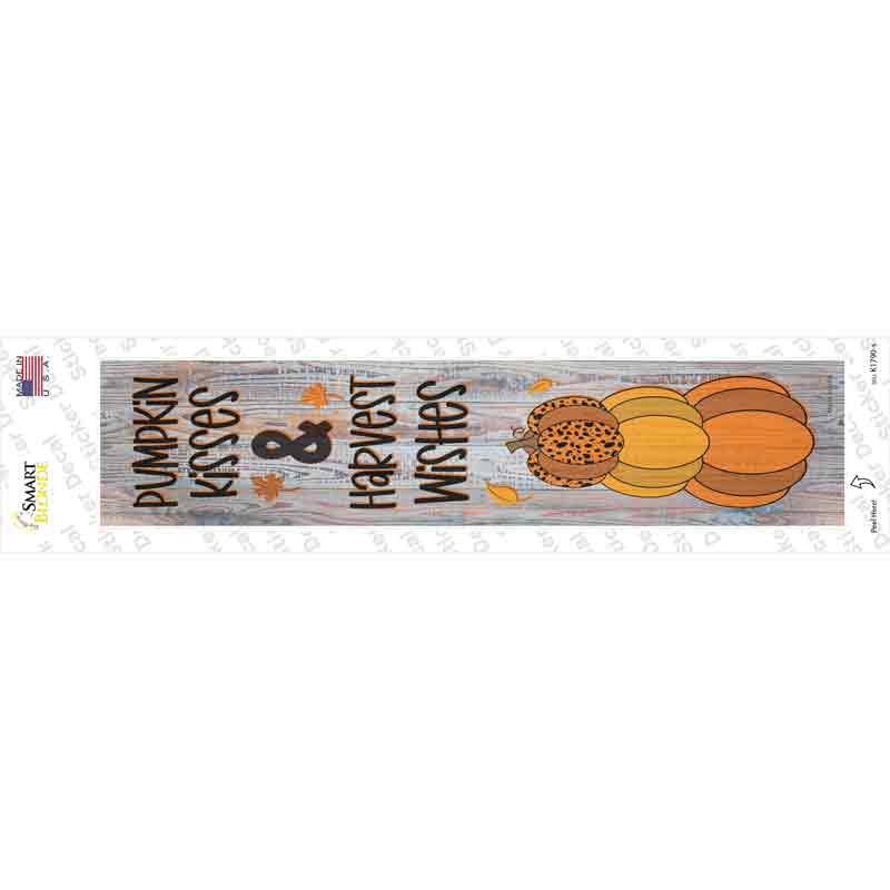 Pumpkin Kisses Novelty Narrow Sticker Decal Small