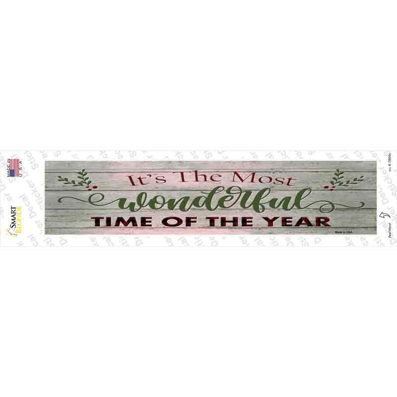 Wonderful Time of the Year Novelty Narrow Sticker Decal