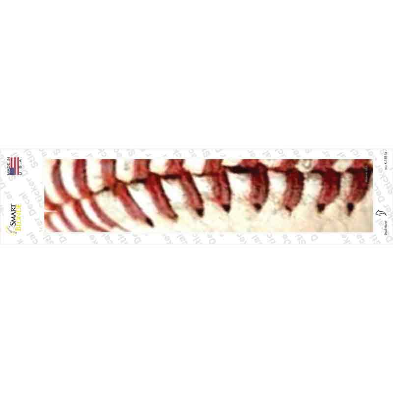 Baseball Threads Novelty Narrow Sticker Decal Small