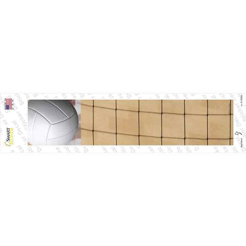 Volleyball with Net Novelty Narrow Sticker Decal