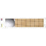 Volleyball with Net Novelty Narrow Sticker Decal