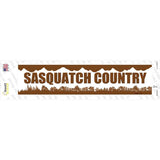 Sasquatch Country Novelty Narrow Sticker Decal Small