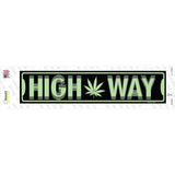 High Way Novelty Narrow Sticker Decal Small