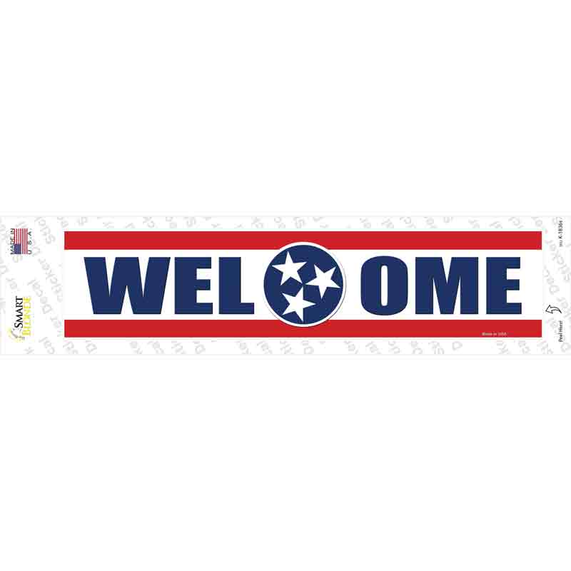 Welcome Tennessee Novelty Narrow Sticker Decal Small