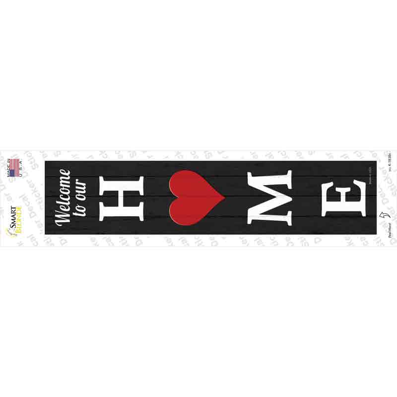 Home Heart Novelty Narrow Sticker Decal